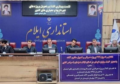  افتتاح همزمان ۳۲۲ طرح با اعتبار ۸۸۶ میلیارد تومان در ایلام