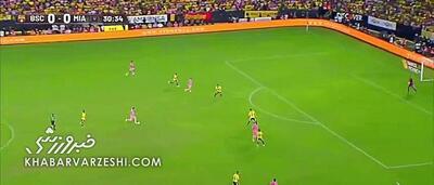  ویدیو| گل انفرادی زیبای مسی با لباس اینترمیامی مقابل بارسلونا - پارس فوتبال