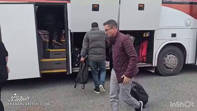  ویدیو| ورود کاروان پرسپولیس به ورزشگاه سیروس قایقران - پارس فوتبال