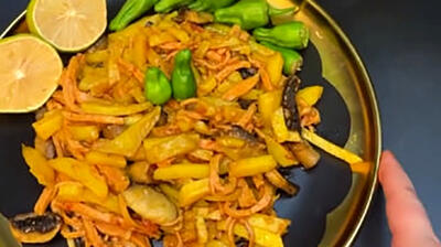  خوراک بلغاری بدون مرغ و گوشت / فیلم