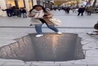  مستند کاوش؛ نقاش کف زمین چاه میکشه مردن میافتن زمین نمیدونی هنرمنده یا دیوونه