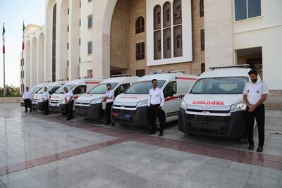  الحاق ۱۱ آمبولانس جدید و افزایش پایگاه‌های اورژانس بندرعباس به ۹ پایگاه