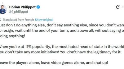  سیاستمدار فرانسوی: مکرون منفورترین رئیس دولت جهان است