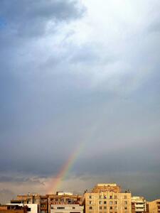  هم‌اکنون؛ رنگین‌کمان در آسمان تهران