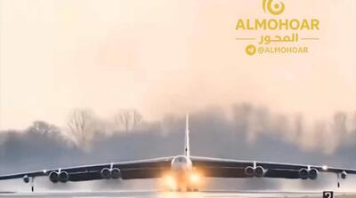  تصاویر ورود بمب‌افکن‌های B-52 آمریکا به پایگاه العدید