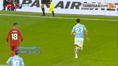  گل برناردو سیلوا به لیورپول (لیورپول 1-1 منچسترسیتی)