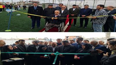  گشایش ۲ پروژه ورزشی به مناسبت دهه فجر در بابلسر + فیلم