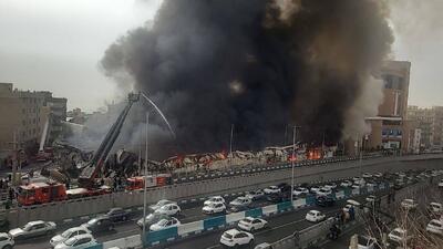  علت حریق بازارچه جنت‌آباد اعلام شد