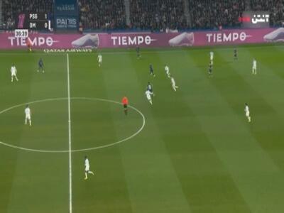  گل دوم پاری سن ژرمن به مارسی توسط عثمان دمبله