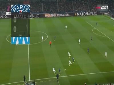  گل اول پاری سن ژرمن به مارسی توسط عثمان دمبله