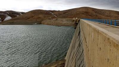  روزهای کم آبی در سد اکباتان همدان