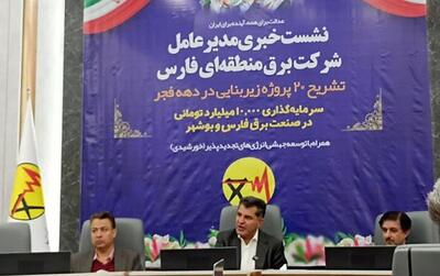  افتتاح بیش از ۱۱۰ میلیارد تومان طرح های برق رسانی در استان فارس