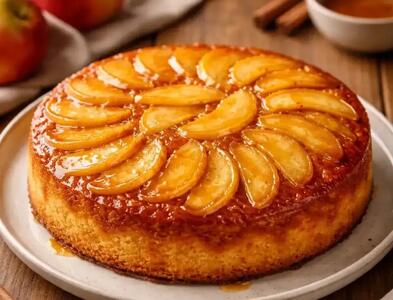  طرز تهیه کیک برگردان سیب؛ خانگی و خوشمزه