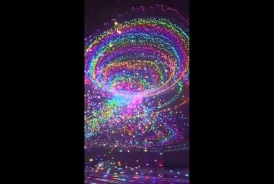  نمایش بصری ایجاد شده توسط بیش از ۲۰،۰۰۰ پهپاد در چین