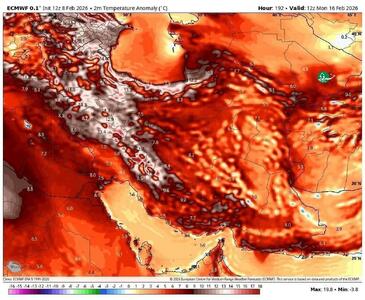  افزایش قابل توجه دما در ایران طی هفته آینده