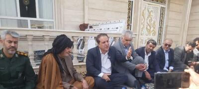   دیدار استاندار ایلام با مردم روستای عین‌غانم دهلران