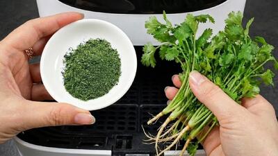  نحوه تهیه پودر گشنیز در خانه / بهتر از گشنیز آماده!