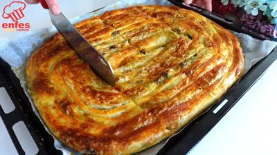  طرز تهیه بورک اسفناج ترکی فوق العاده خوشمزه
