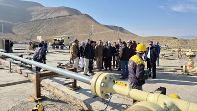  طرح توسعه میدان گازی توس با فرمان رئیس‌جمهوری به بهره‌برداری رسید