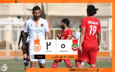  پیروزی ۲-۰ مس کرمان مقابل بعثت کرمانشاه؛ امید صعود زنده ماند