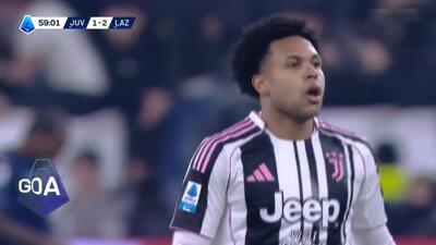  گل اول یوونتوس به لاتزیو (وستون مکنی)