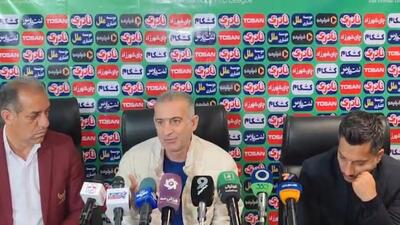  صحبت‌های فراز کمالوند سرمربی نساجی بعد از بازی با شهرداری نوشهر