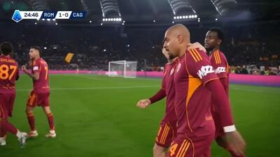  گل اول رم به کالیاری (دونیل مالن)