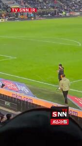  تصاویری از یک سنجاب که  مسابقه فوتبال در انگلستان را متوقف کرد + فیلم