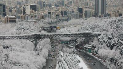  برف و باران مهمان پایتخت