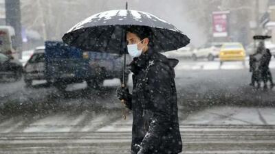  بارش باران و برف در برخی استان‌ها/ افزایش دما و وزش باد شدید در بیشتر نقاط کشور