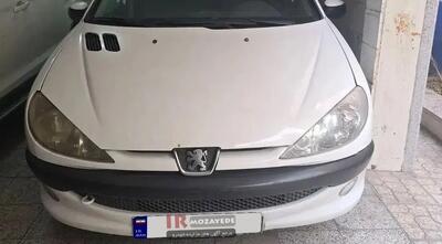  حراج 600/000/000 تومانی خودرو  پژو 206 TU5 مدل : 1398 سفید (اداره دولتی کشور)