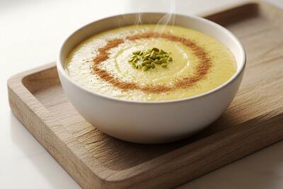  آموزش شیرینی پزی / طرز تهیه فرنی با نشاسته به ساده‌ترین روش مخصوص افطار