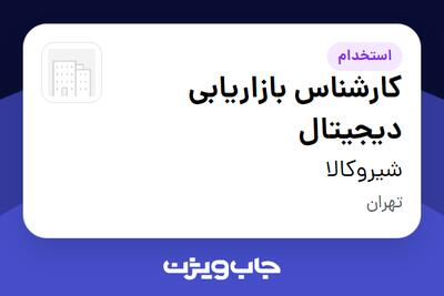  استخدام کارشناس بازاریابی دیجیتال در شیروکالا