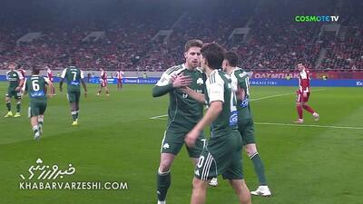  ویدیو| خلاصه بازی المپیاکوس ۰ - پاناتینایکوس ۱/ شکست خانگی در حضور طارمی