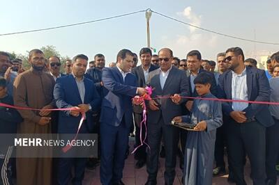  ورزشگاه روستای دهنو افتتاح شد