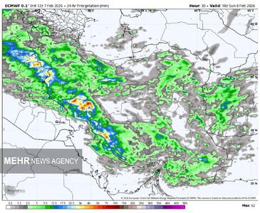  فعالیت سامانه بارشی تا پایان هفته در کشور؛هشدار افزایش دما و ریزش بهمن