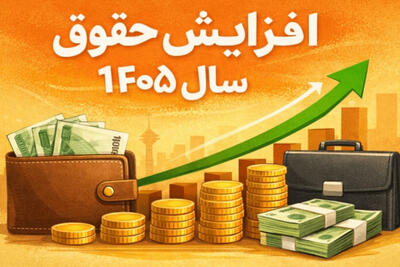  افزایش حقوق 1405 بین 20 تا 41 درصد خواهد بود