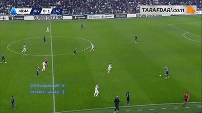  گل گوستاو ایساکسن به یوونتوس (یوونتوس 0-2 لاتزیو) - پارس فوتبال