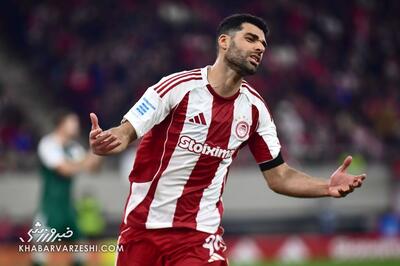  طارمی خطرناک‌ترین بازیکن المپیاکوس در بازی تلخ - پارس فوتبال