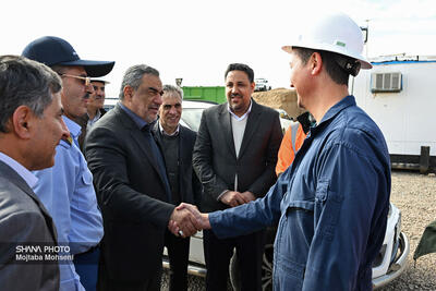  بازدید معاون وزیر نفت از میدان گازی توس