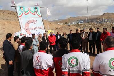  آیین کلنگ‌زنی پایگاه امداد و نجات شهدای خانمیرزا در سه‌راه گوشکی برگزار شد