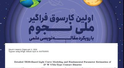 درخشش دانش‌آموزان «کارسوق ملی فراگیر نجوم» یزدی با چاپ مقاله در ژورنال معتبر Q1