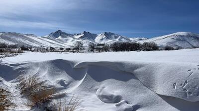  عکس: طبیعت زیبا و برفی همدان