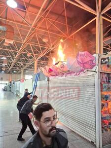  عکس: نقطه شروع آتش در بازارچه جنت