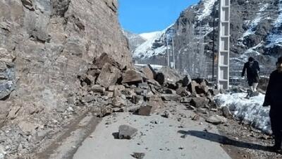  ریزش کوه در محور ریلی استان‌های آذربایجان غربی و شرقی