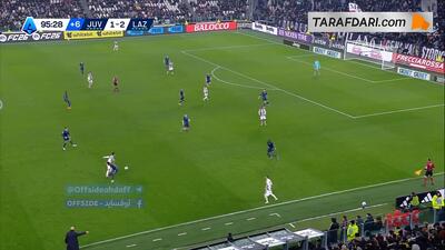  گل تساوی‌بخش پیر کالولو به لاتزیو در دقیقه 6+90 (یوونتوس 2-2 لاتزیو)