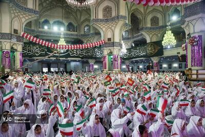  جشن تکلیف دختران در مصلی حرم حضرت عبدالعظیم(ع)