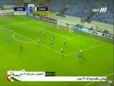  ضربه سحرخیزان با واکنش عالی دروازه بان الحسین به کرنر فرستاده شد