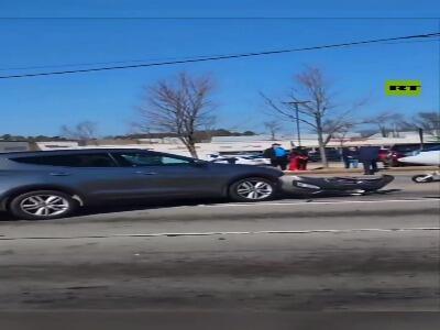  فرود اضطراری هواپیما در یکی از بزرگراه‌های جورجیا