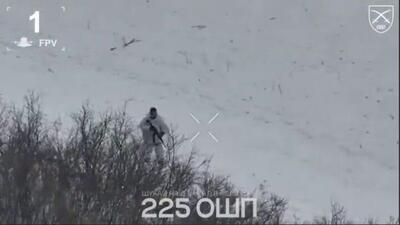  تصاویری از لحظه تعقیب ۱۲ پهپاد اوکراینی و درگیری با سرباز روس